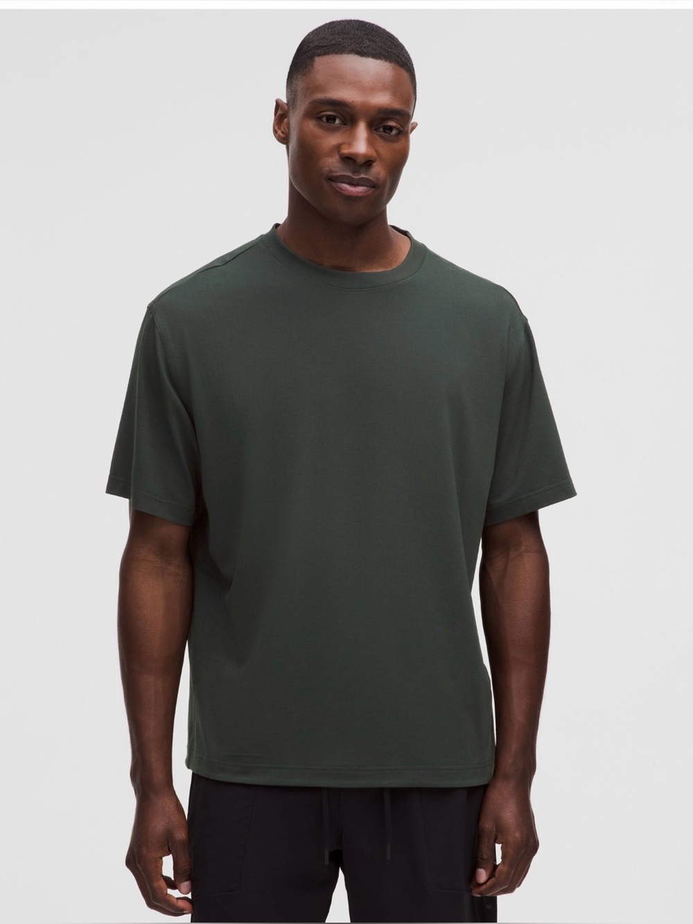Lululemon EasySet Training Short Sleeve Shirt Men’s L Rainforest Green